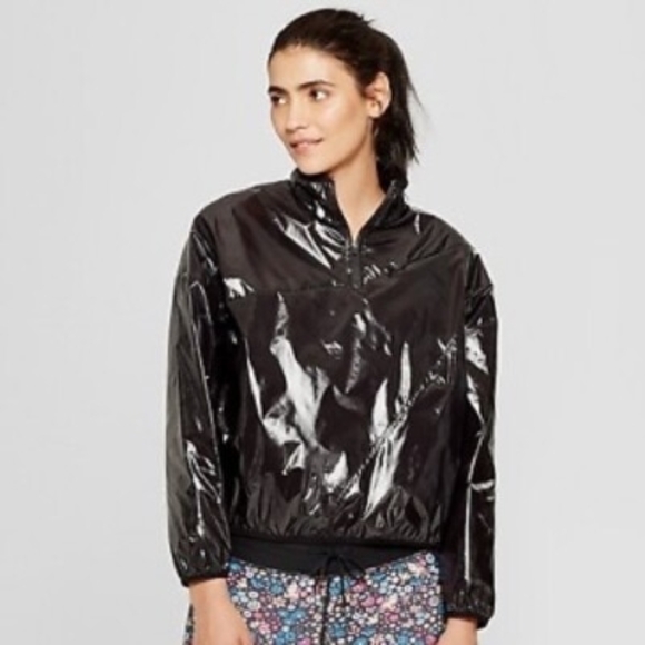 JoyLab Jackets & Blazers - JoyLab Shiny Black  Jacket